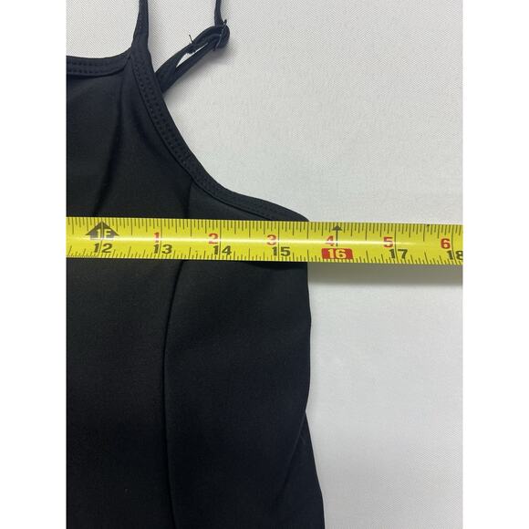 OLD NAVY Active Go-Dry PowerSoft Athletic Black Dress Build In Bodysuit Large - Picture 9 of 12